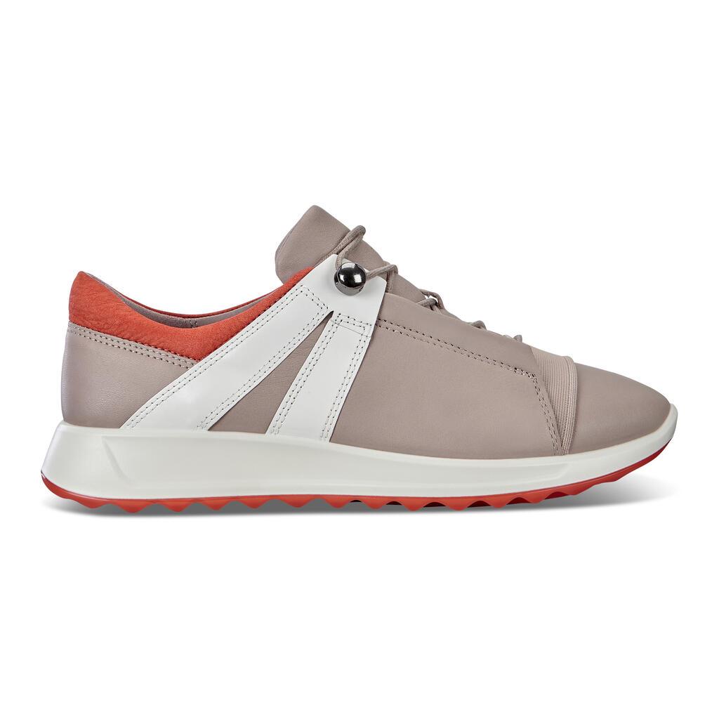 Ecco Flexure Runner Ii Womens Sneakers Grey/White/Rose Apricot Sale - India XFB-517392